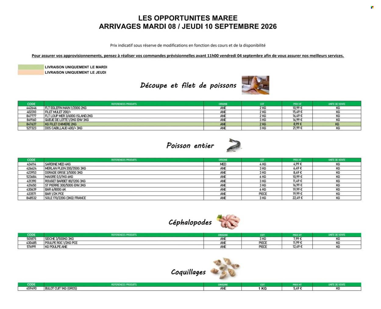 Catalogue PROMOCASH - Offre marée
