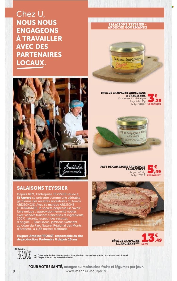 Catalogue SUPER U - Engagés pour soutenir nos partenaires locaux Ardèche (2025-09-09 - 2025-09-21)