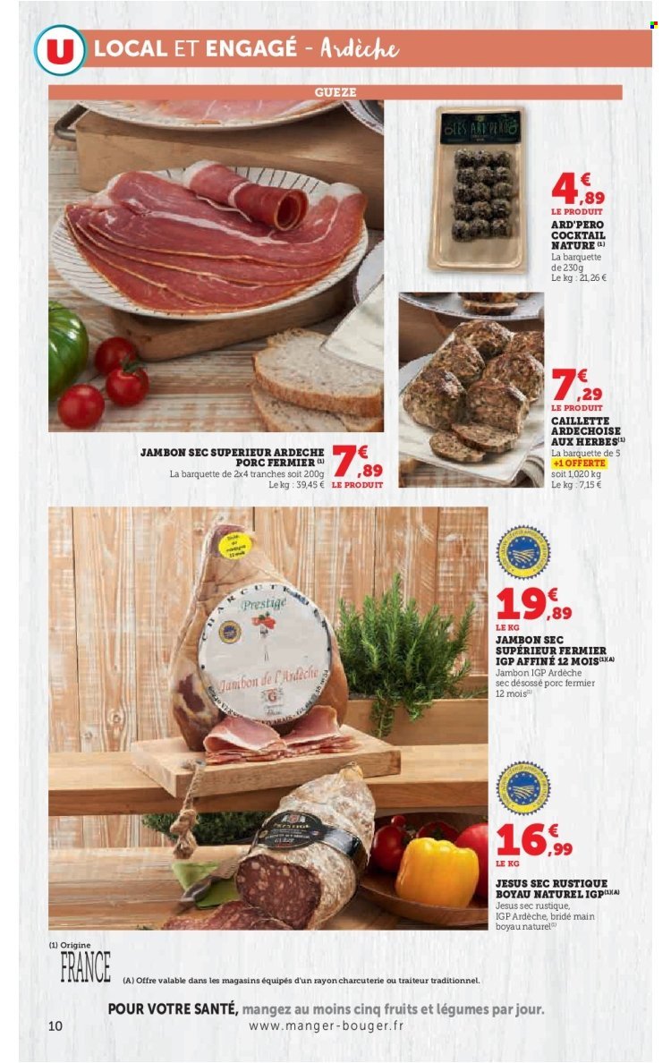 Catalogue SUPER U - Engagés pour soutenir nos partenaires locaux Ardèche (2025-09-09 - 2025-09-21)
