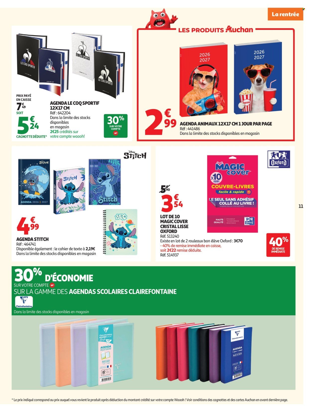 Catalogue AUCHAN - Rentrée scolaire hypers