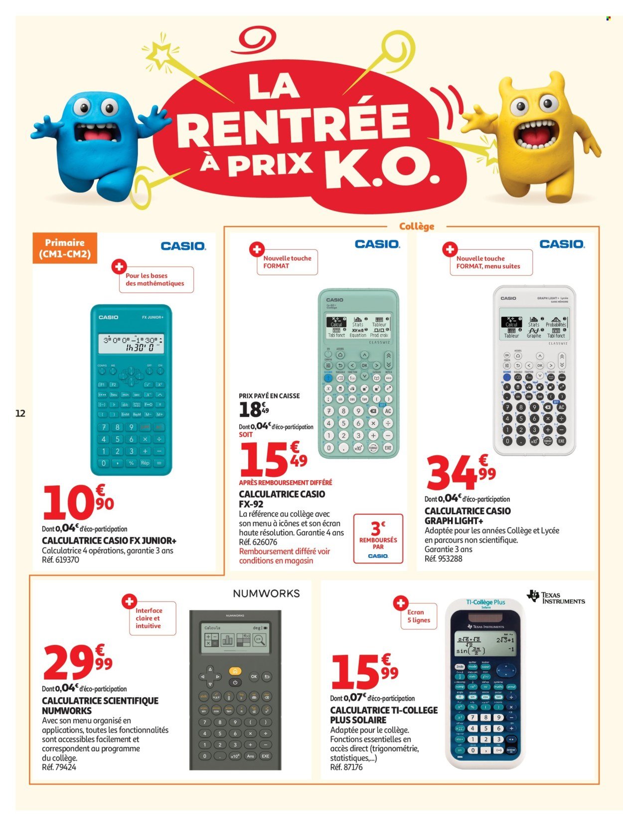 Catalogue AUCHAN - Rentrée scolaire hypers
