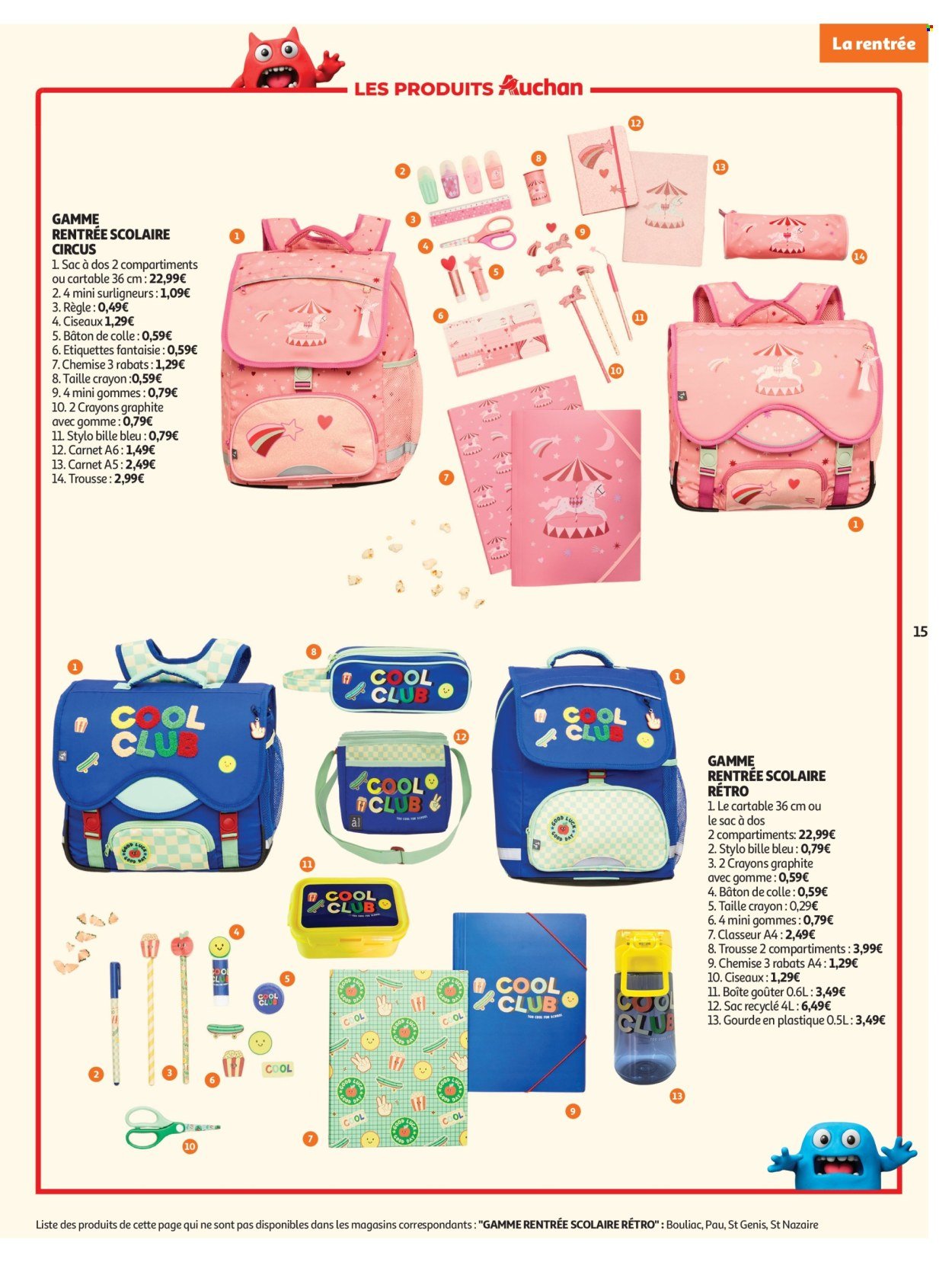 Catalogue AUCHAN - Rentrée scolaire hypers