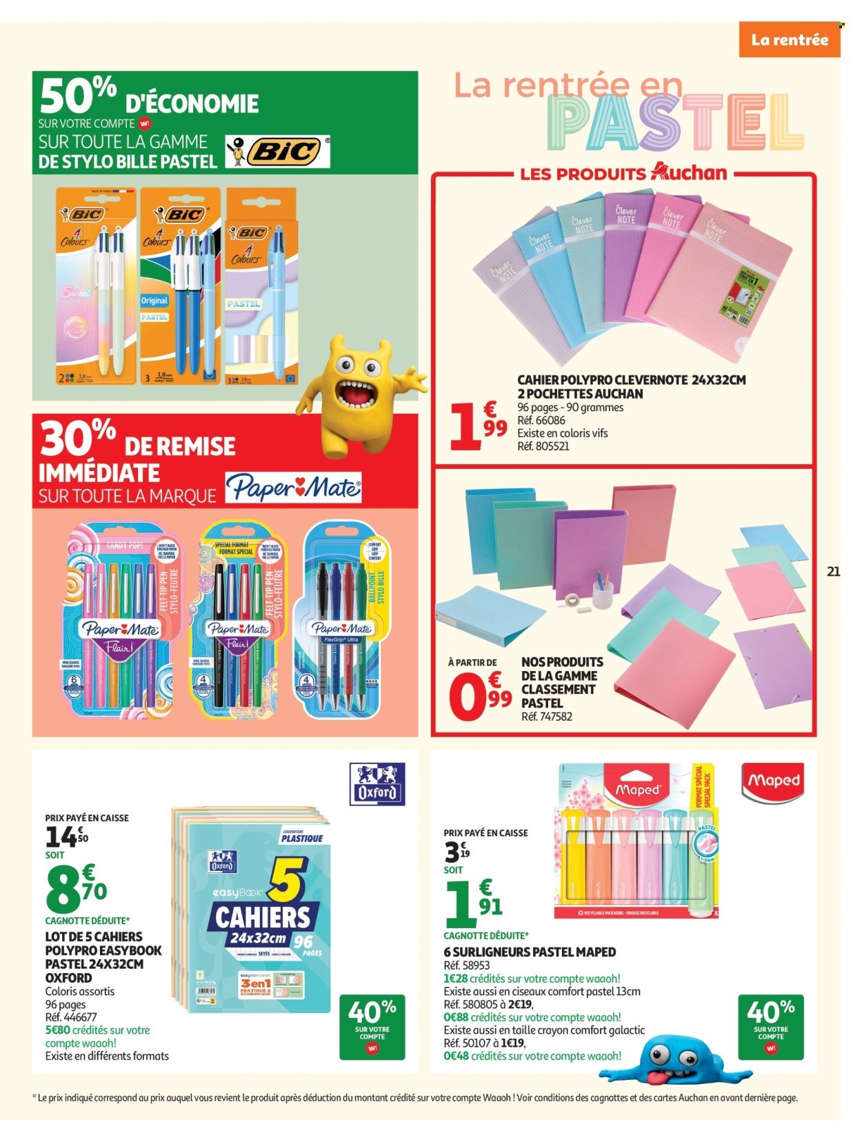 Catalogue AUCHAN - Rentrée scolaire hypers