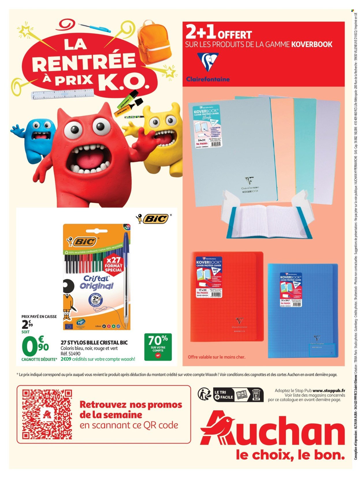 Catalogue AUCHAN - Rentrée scolaire hypers