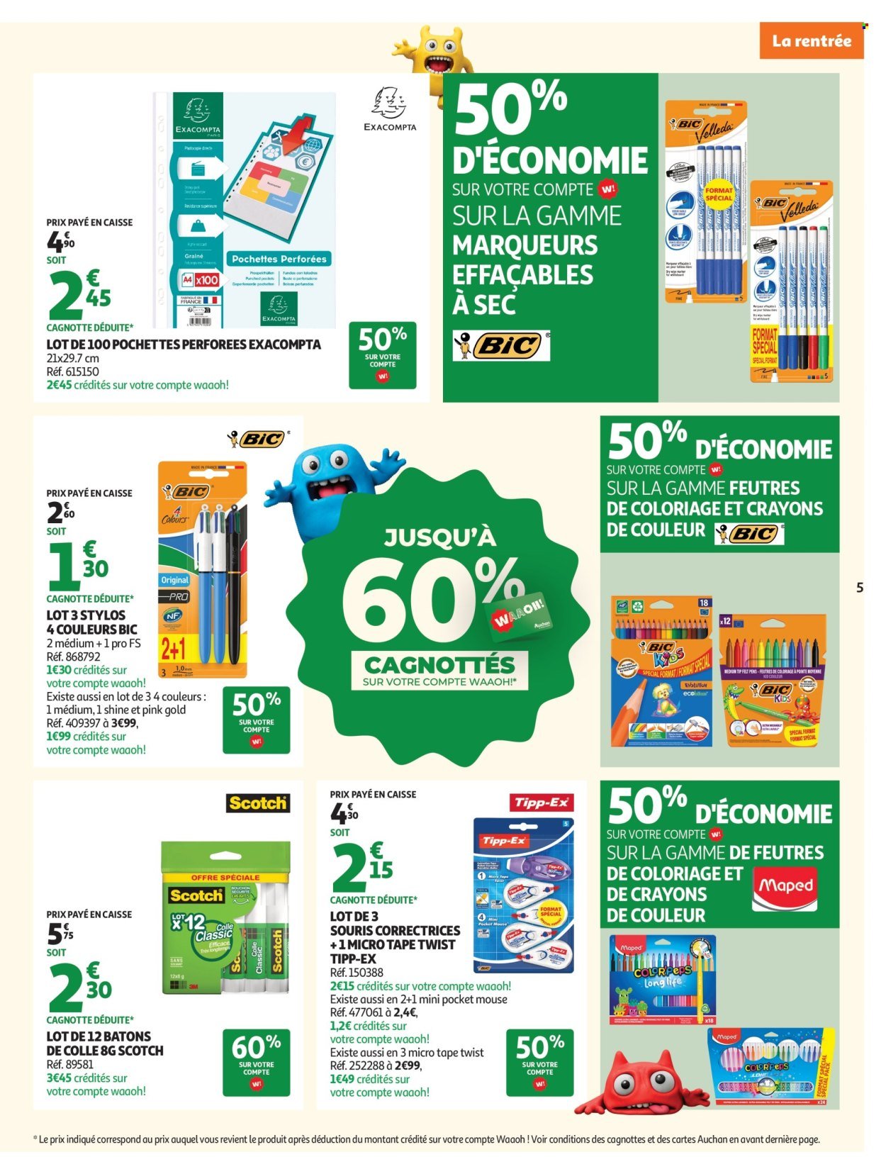 Catalogue AUCHAN - Rentrée scolaire hypers