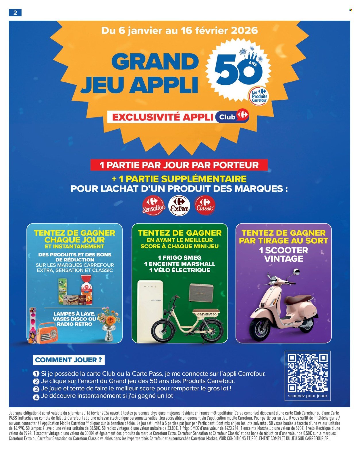 Catalogue CARREFOUR MARKET - 50 ANS DES PRODUITS CARREFOUR (2026-01-06 - 2026-01-18)
