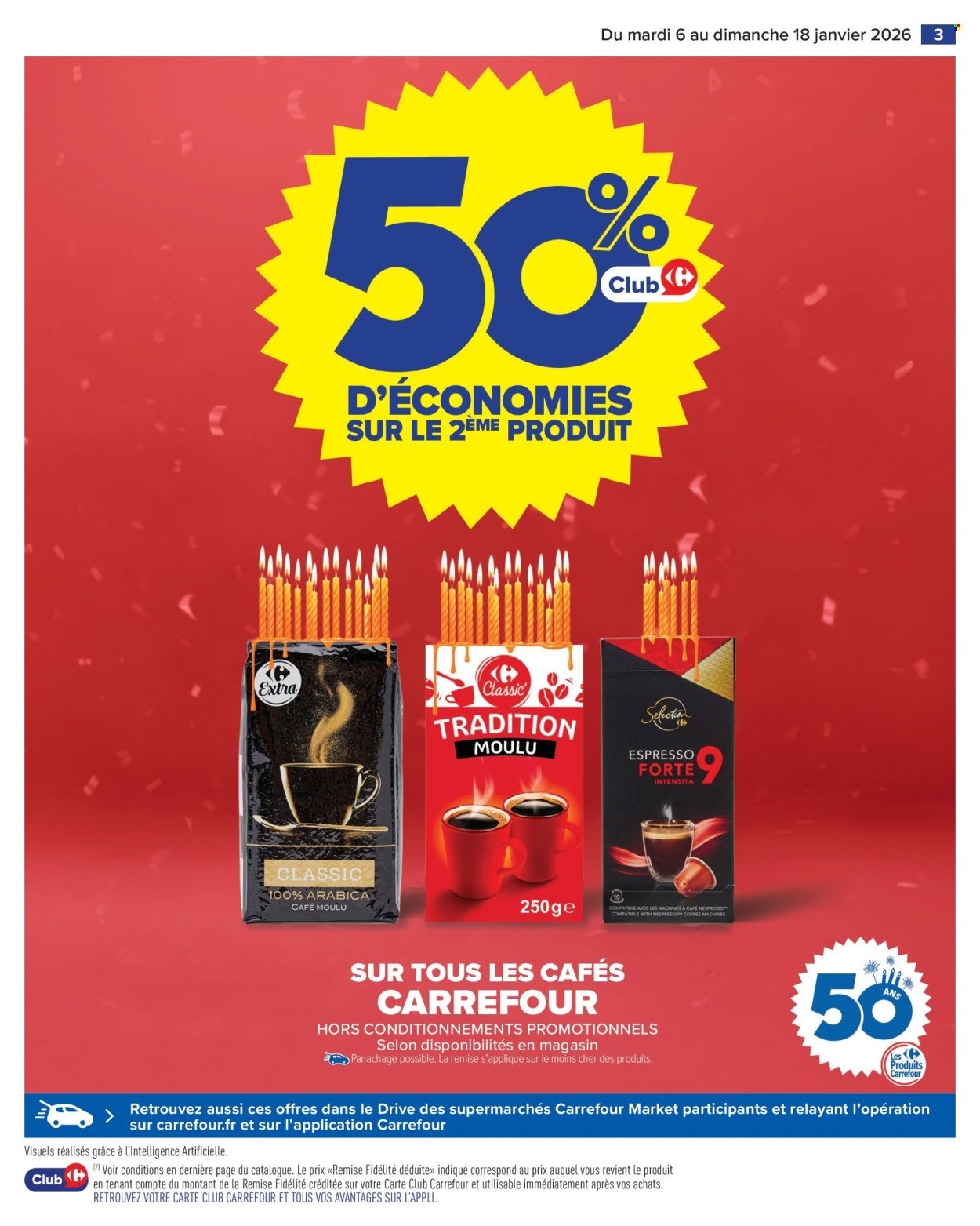 Catalogue CARREFOUR MARKET - 50 ANS DES PRODUITS CARREFOUR (2026-01-06 - 2026-01-18)