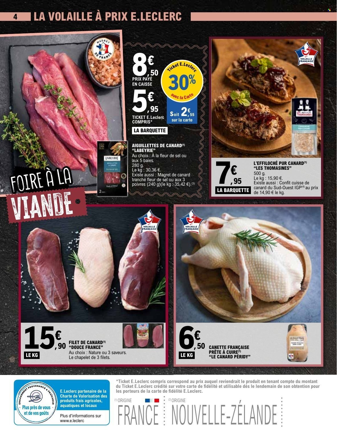 Catalogue E.LECLERC - FOIRE A LA VIANDE JANVIER