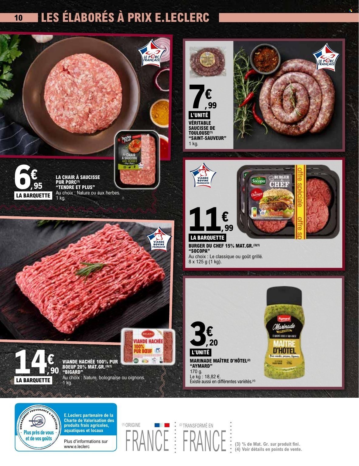 Catalogue E.LECLERC - FOIRE A LA VIANDE JANVIER