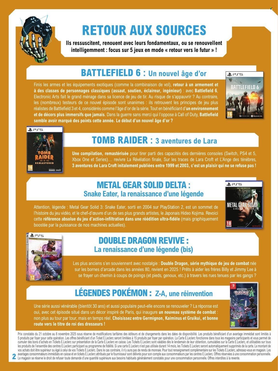 Catalogue E.LECLERC - GUIDE JEU VIDEO (2025-10-21 - 2025-11-08)