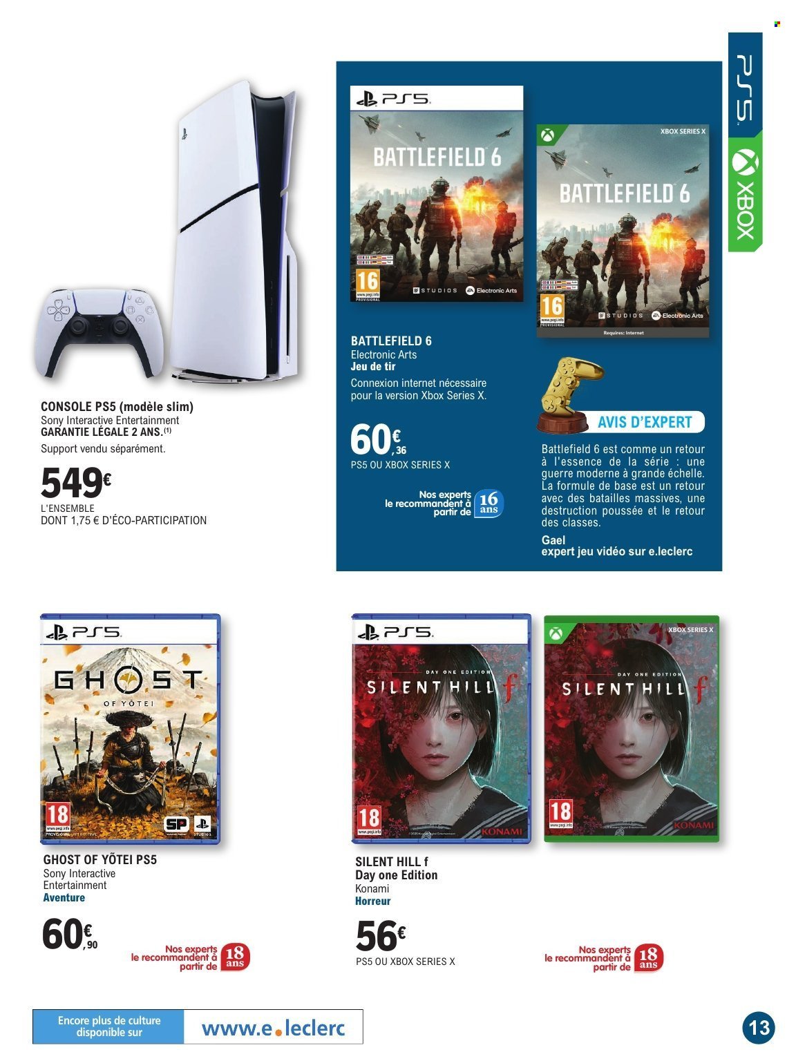 Catalogue E.LECLERC - GUIDE JEU VIDEO (2025-10-21 - 2025-11-08)