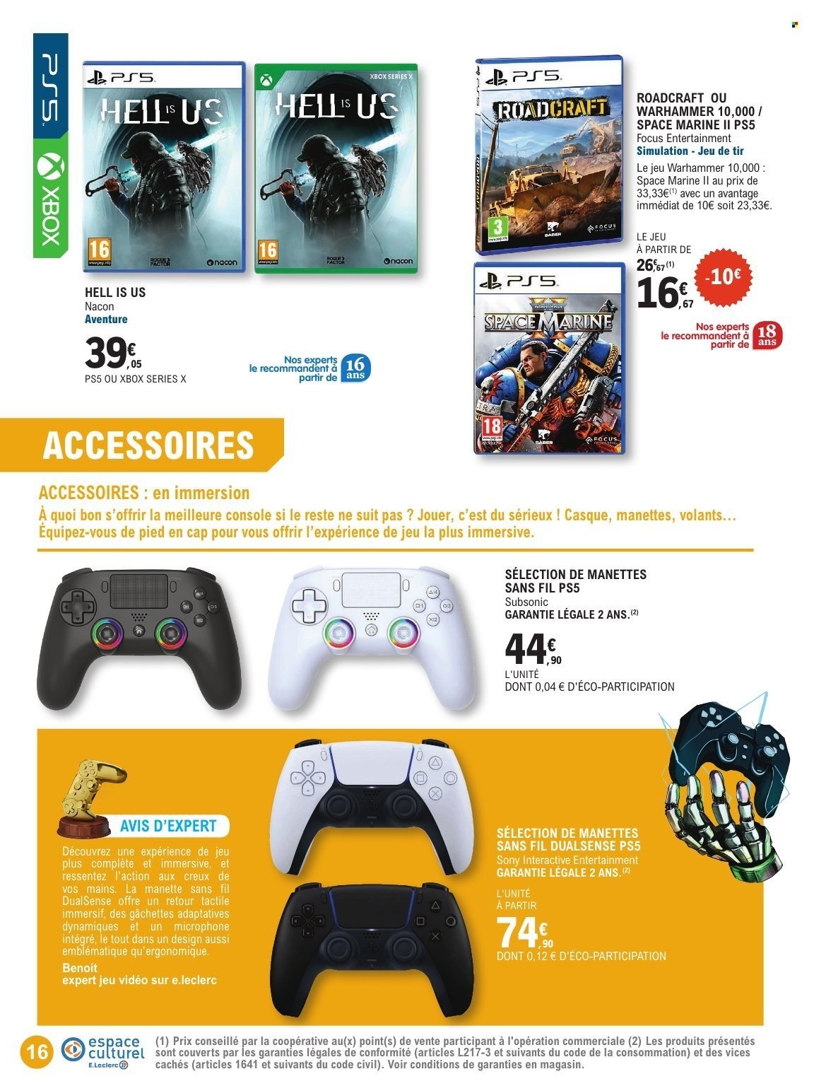 Catalogue E.LECLERC - GUIDE JEU VIDEO (2025-10-21 - 2025-11-08)