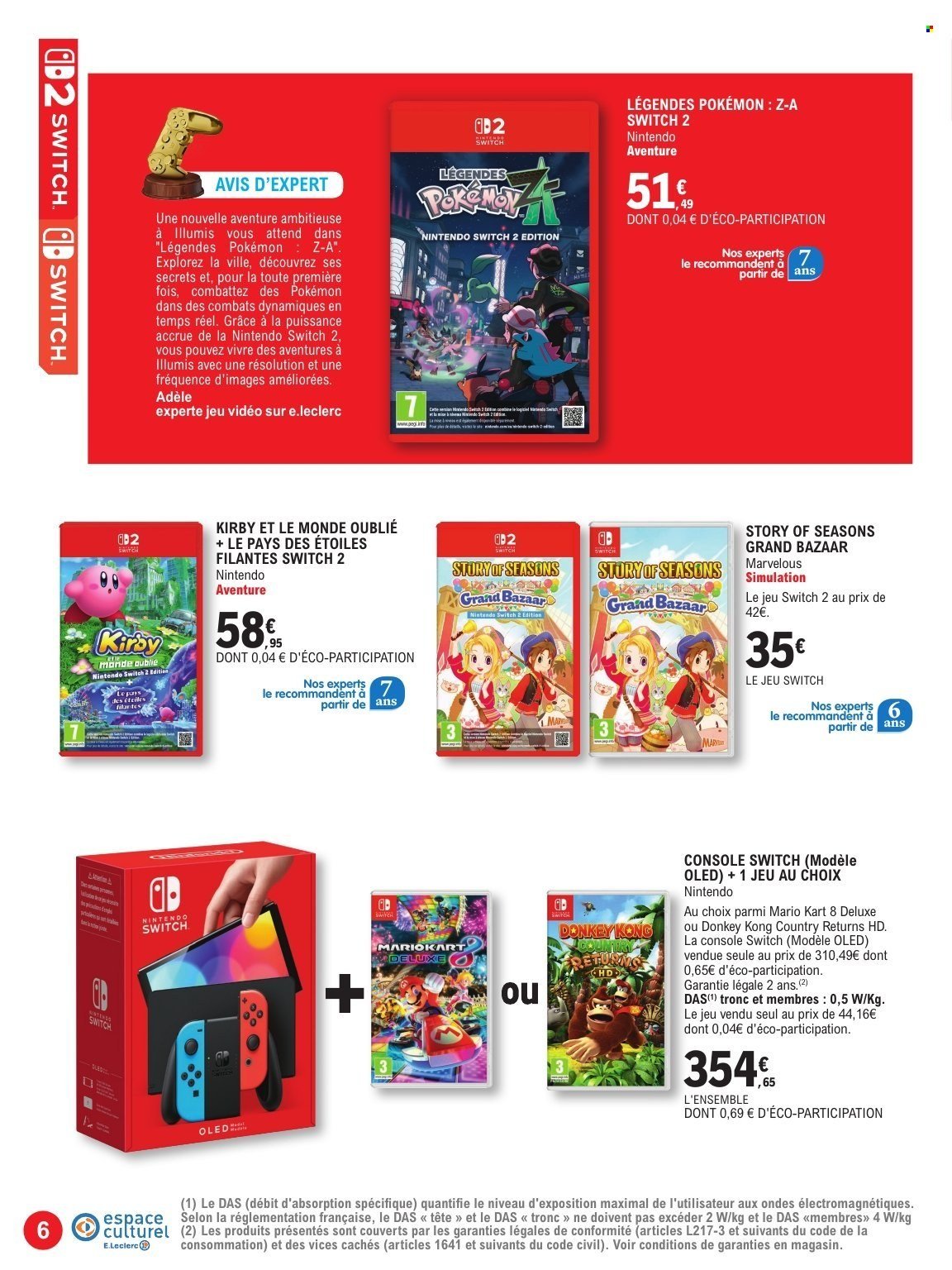 Catalogue E.LECLERC - GUIDE JEU VIDEO (2025-10-21 - 2025-11-08)