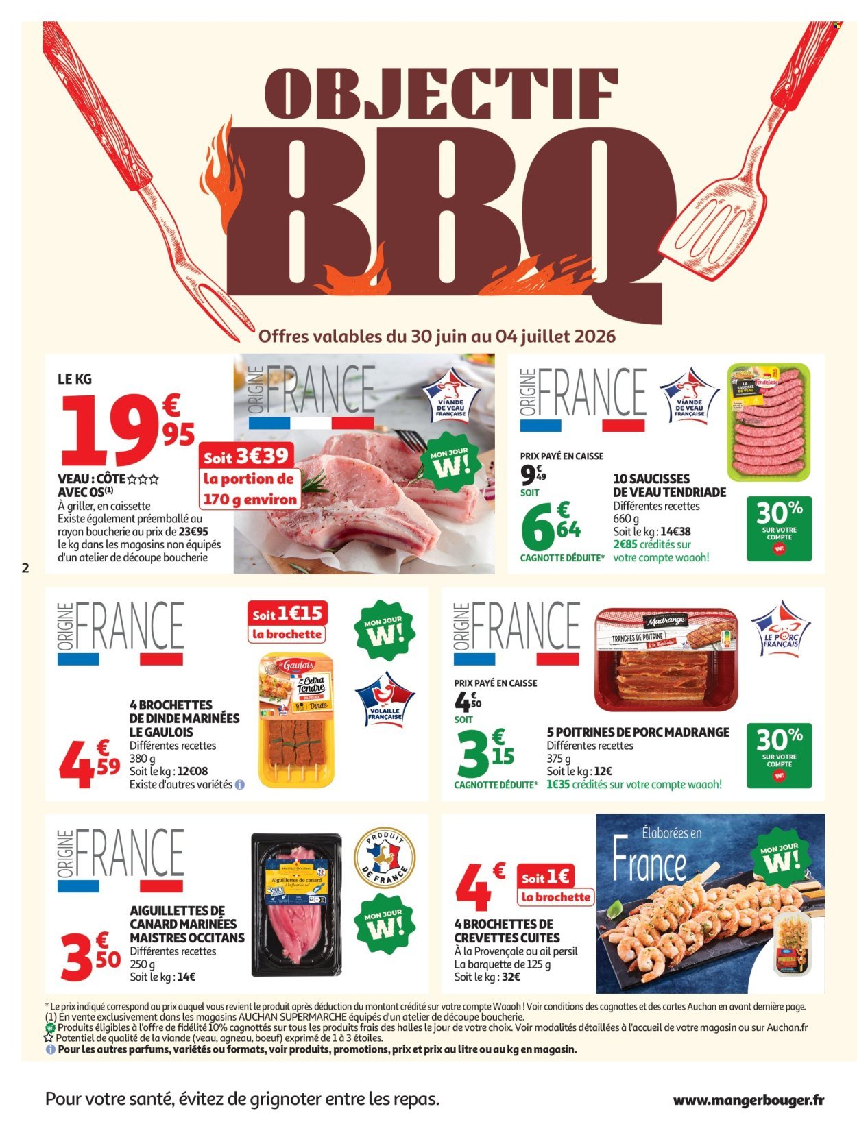 Catalogue AUCHAN - Barbecue, promos supers