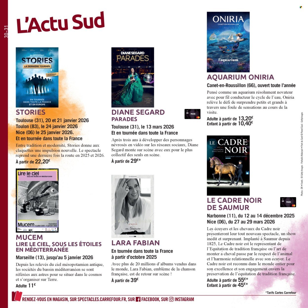 Catalogue CARREFOUR - LE BOOK DE VOS SORTIES (2025-10-01 - 2026-03-08)