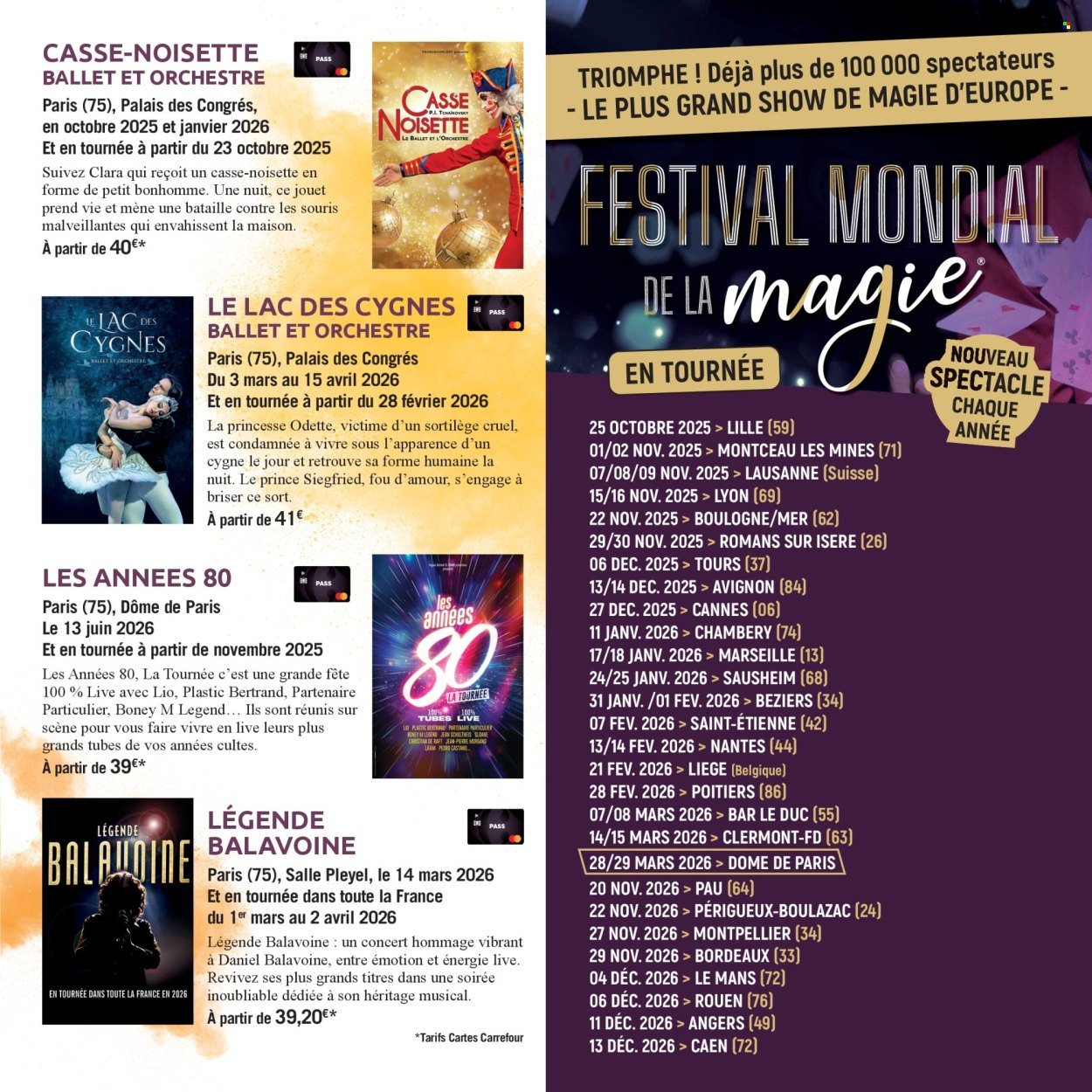 Catalogue CARREFOUR - LE BOOK DE VOS SORTIES (2025-10-01 - 2026-03-08)