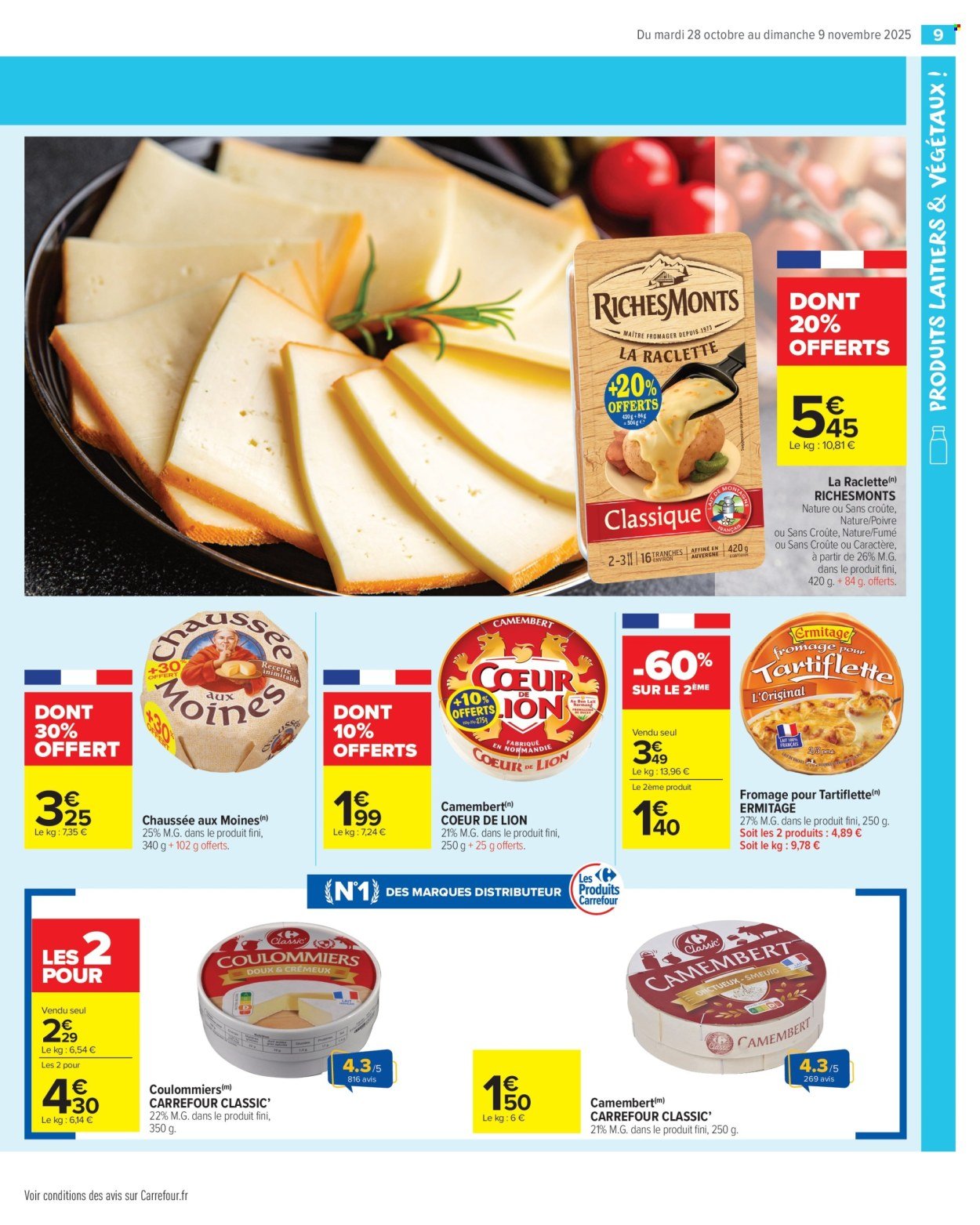 Catalogue CARREFOUR MARKET - PRODUITS LAITIERS & VÉGÉTAUX !