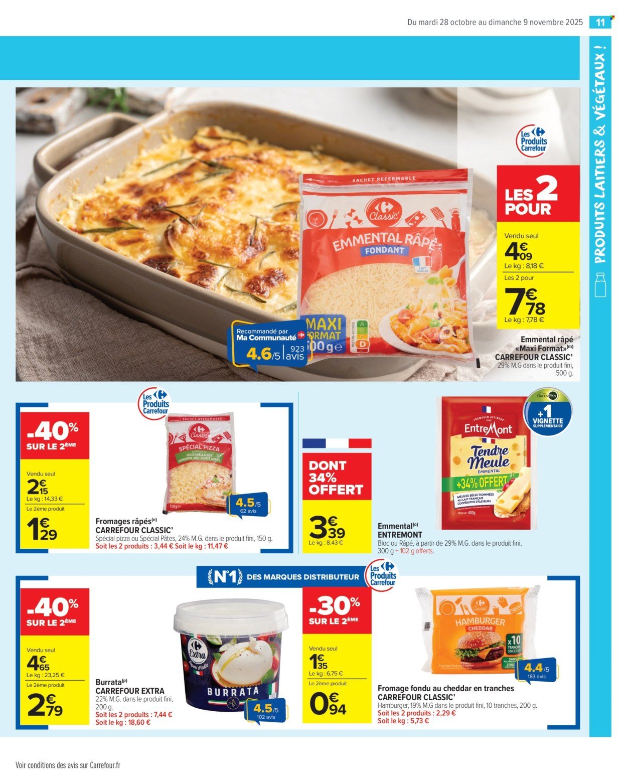 Catalogue CARREFOUR MARKET - PRODUITS LAITIERS & VÉGÉTAUX !