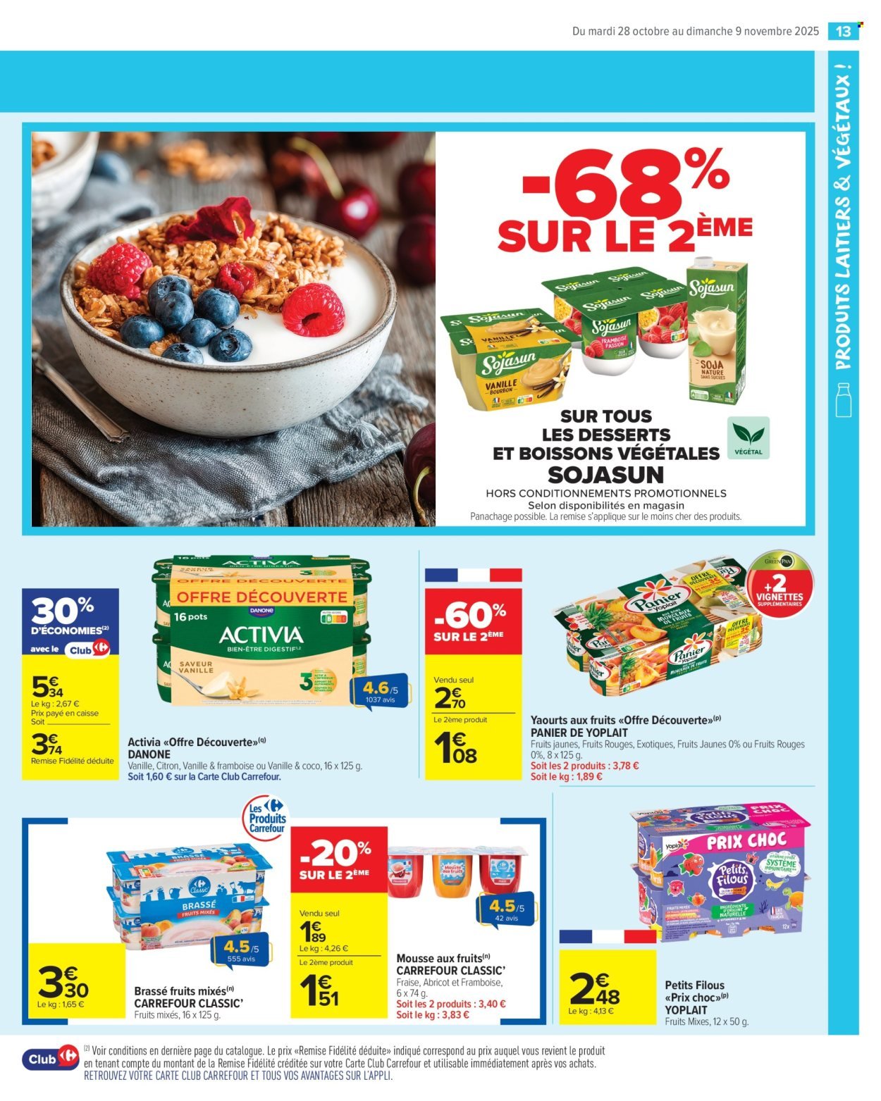 Catalogue CARREFOUR MARKET - PRODUITS LAITIERS & VÉGÉTAUX !