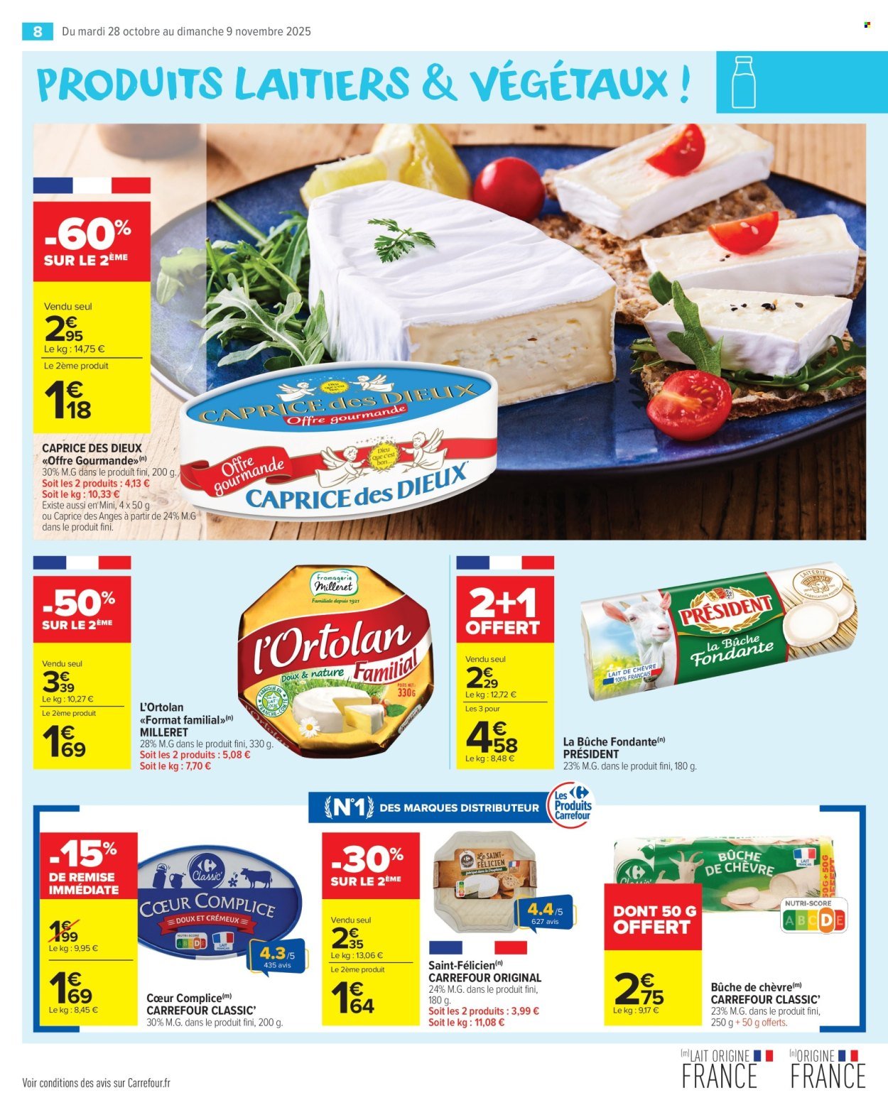 Catalogue CARREFOUR MARKET - PRODUITS LAITIERS & VÉGÉTAUX !