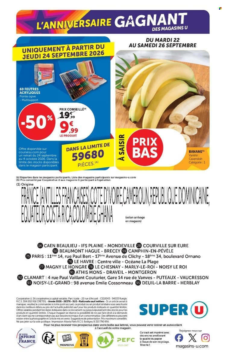 Catalogue SUPER U - Anniversaire gagnant des Magasins U