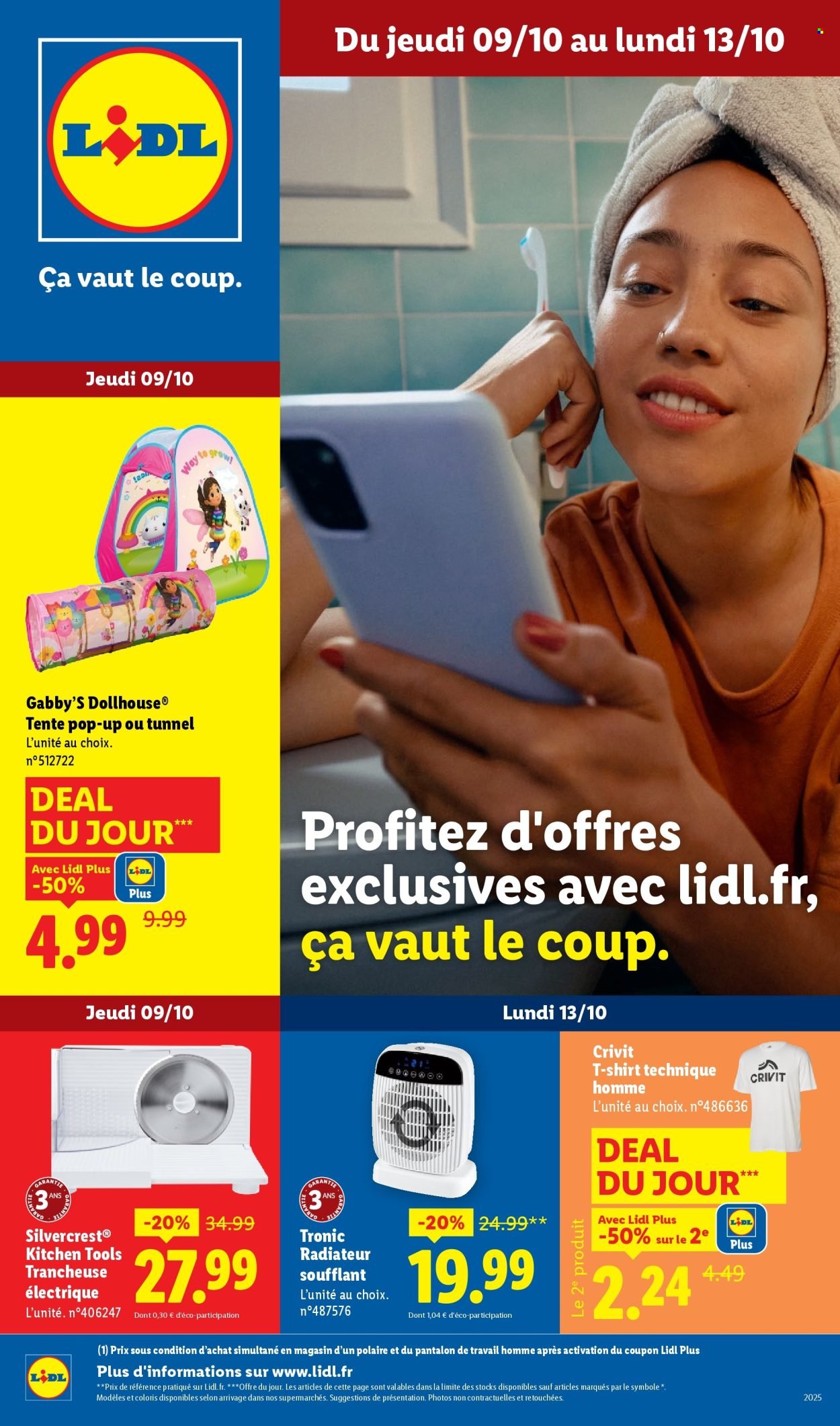 Catalogue LIDL - Les bonnes affaires de la semaine (2025-10-09 - 2025-10-13)