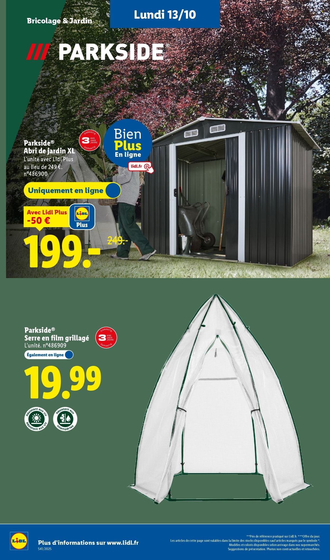 Catalogue LIDL - Les bonnes affaires de la semaine (2025-10-09 - 2025-10-13)