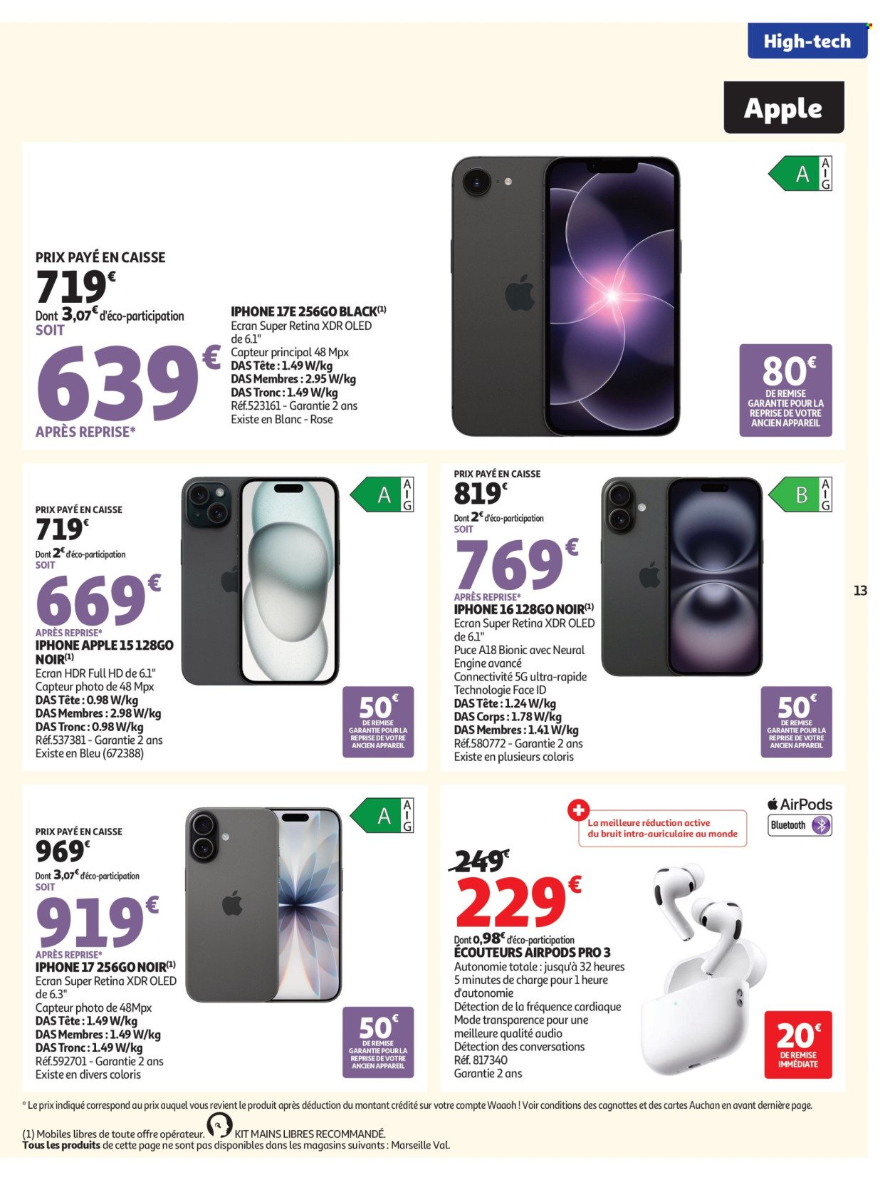 Catalogue AUCHAN - Promos rentrée étudiants