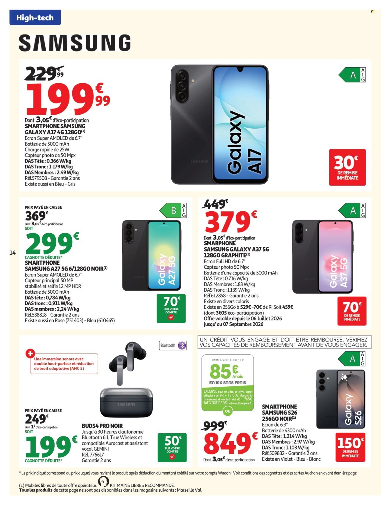 Catalogue AUCHAN - Promos rentrée étudiants