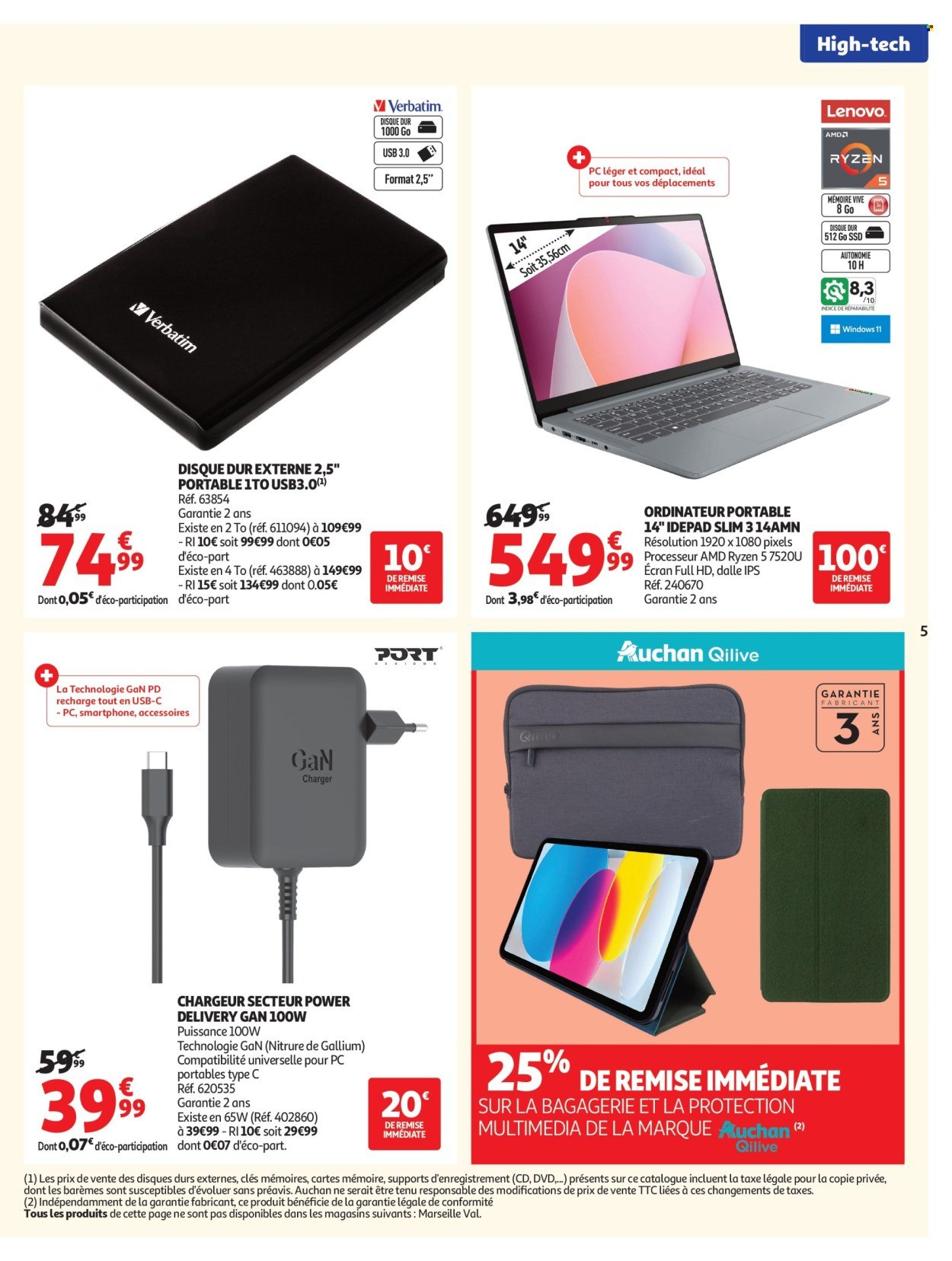 Catalogue AUCHAN - Promos rentrée étudiants