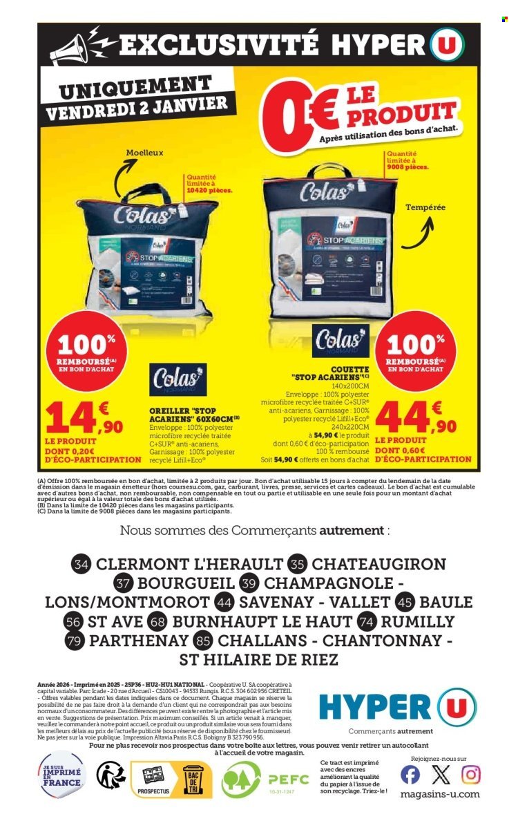 Catalogue HYPER U - Le blanc à prix bas (2025-12-16 - 2026-01-11)