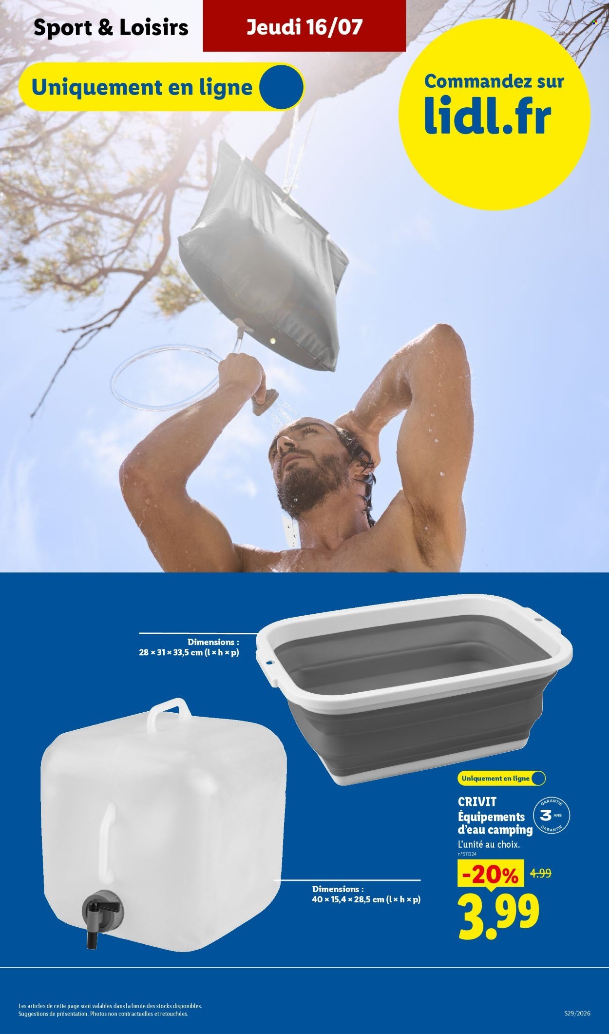 Catalogue LIDL - Les Exclus Web de la semaine