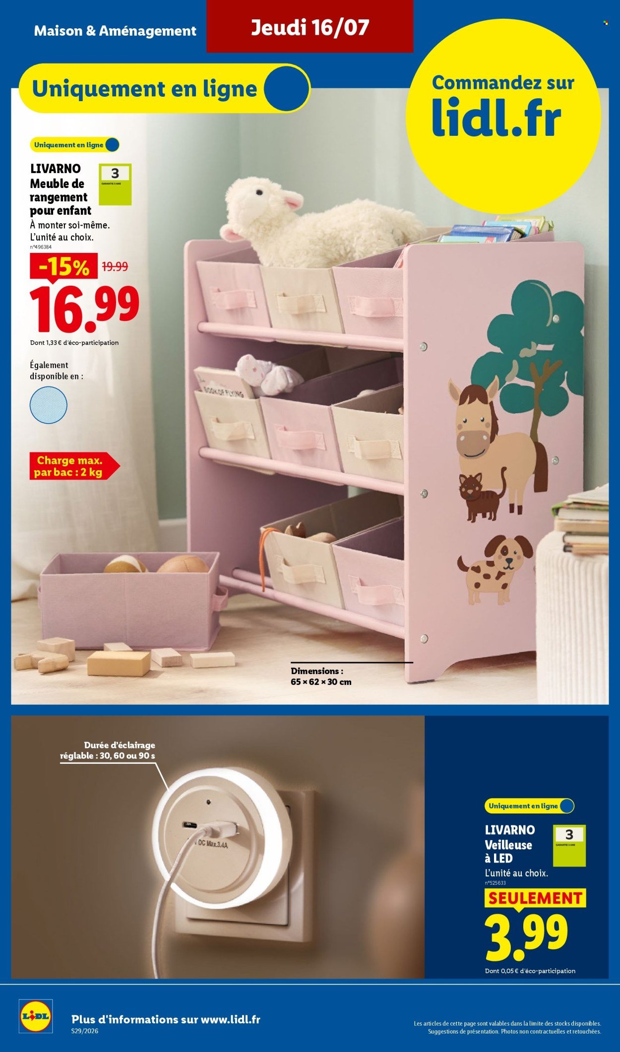 Catalogue LIDL - Les Exclus Web de la semaine