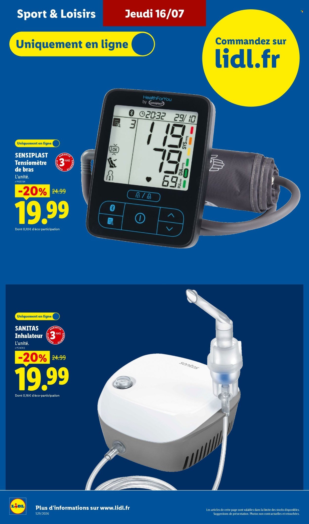 Catalogue LIDL - Les Exclus Web de la semaine