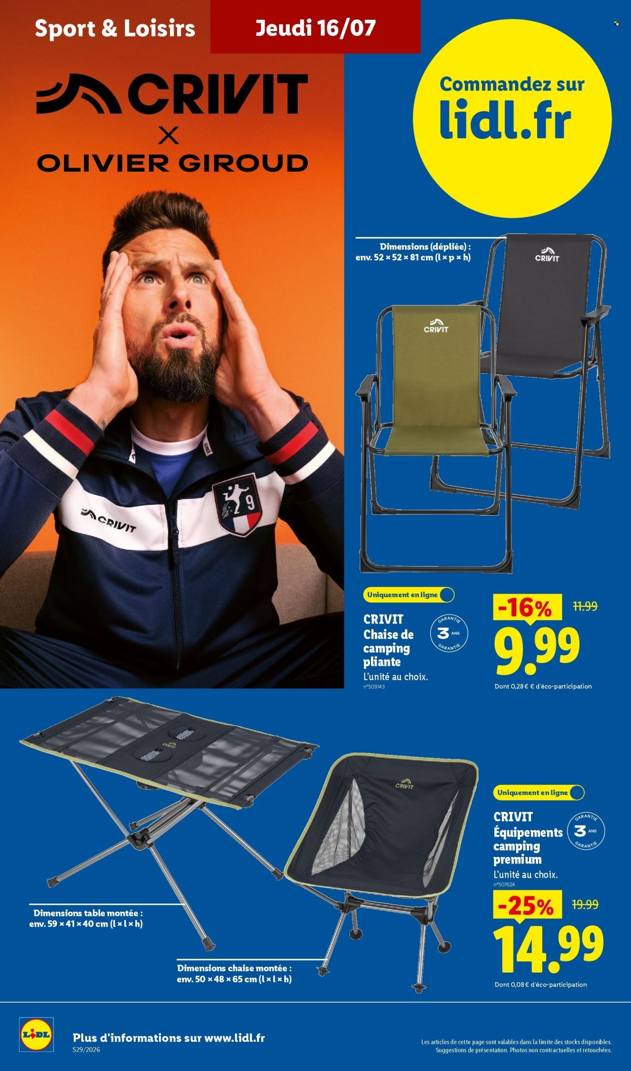 Catalogue LIDL - Les Exclus Web de la semaine