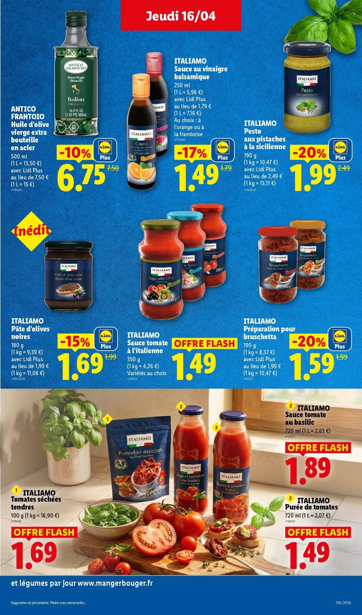 Catalogue LIDL - Les promos de la semaine (2026-04-16 - 2026-04-22)