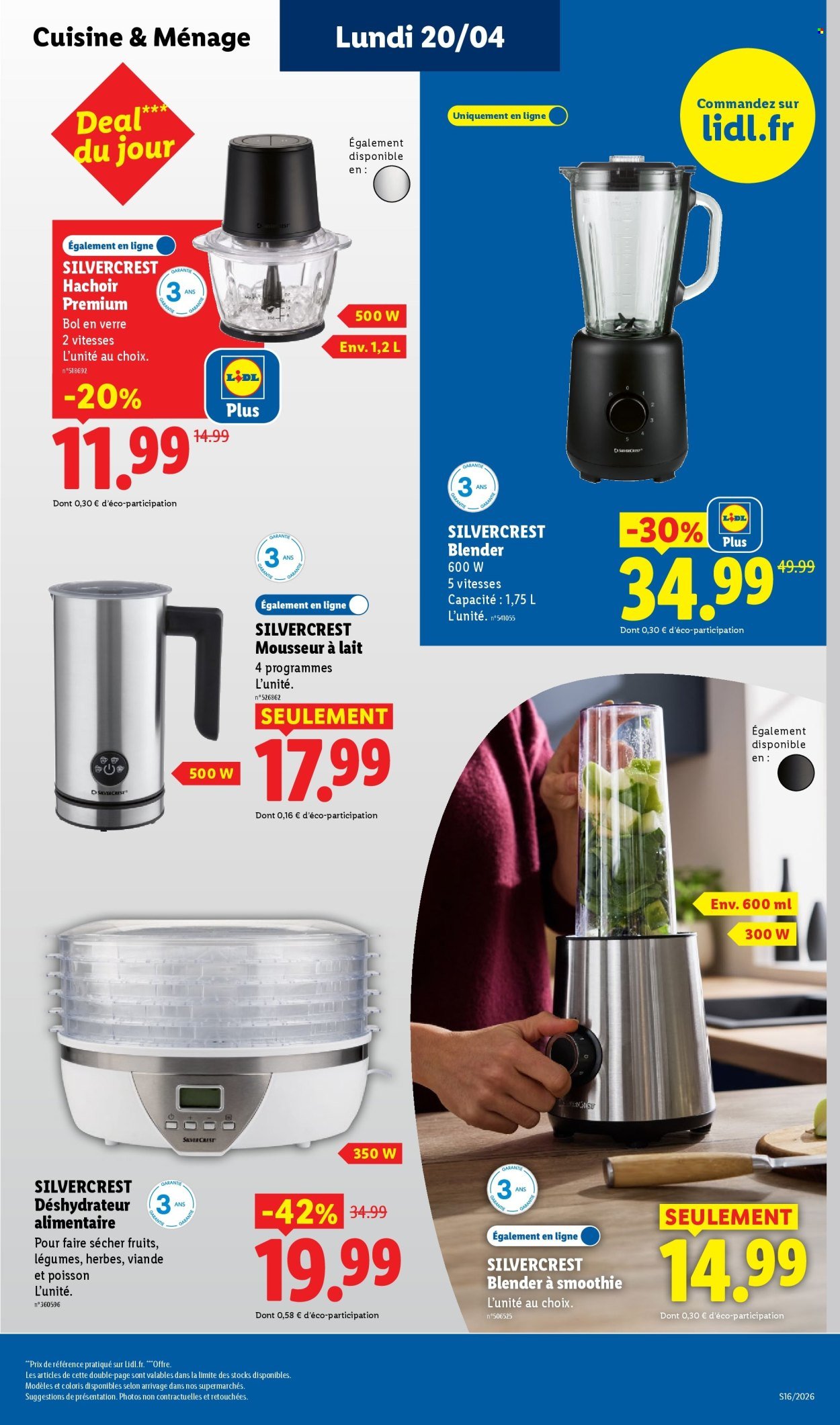 Catalogue LIDL - Les promos de la semaine (2026-04-16 - 2026-04-22)