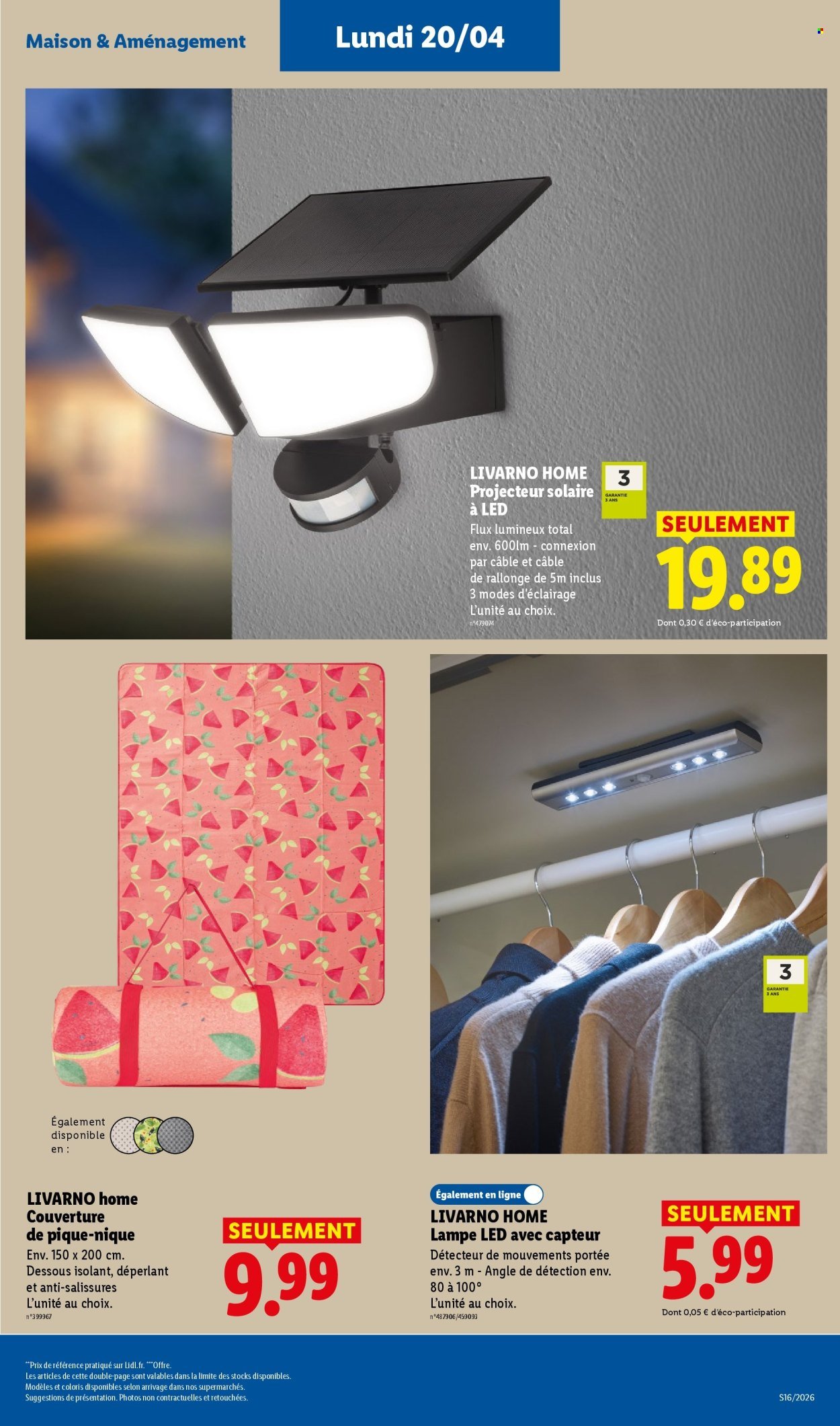Catalogue LIDL - Les promos de la semaine (2026-04-16 - 2026-04-22)