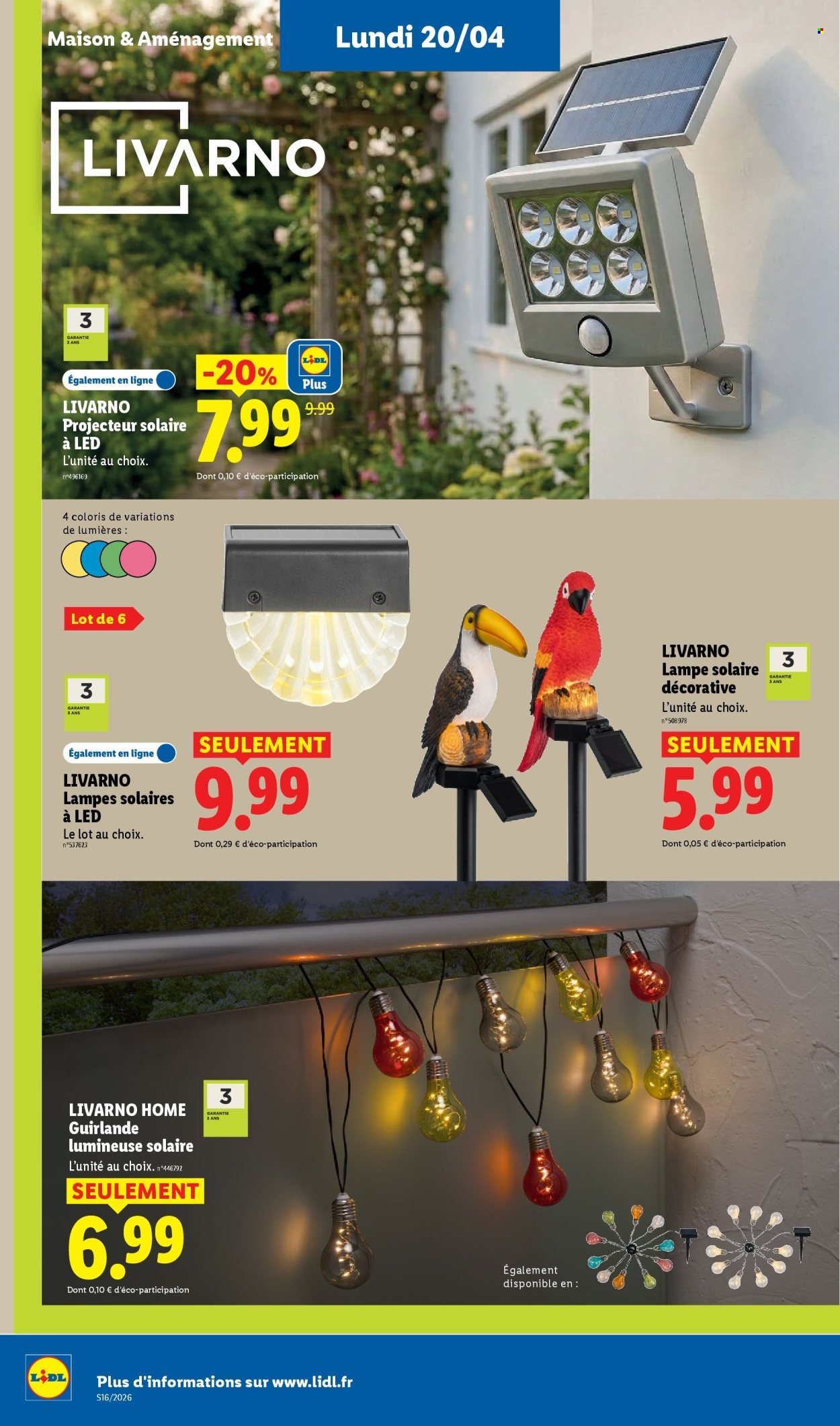 Catalogue LIDL - Les promos de la semaine (2026-04-16 - 2026-04-22)