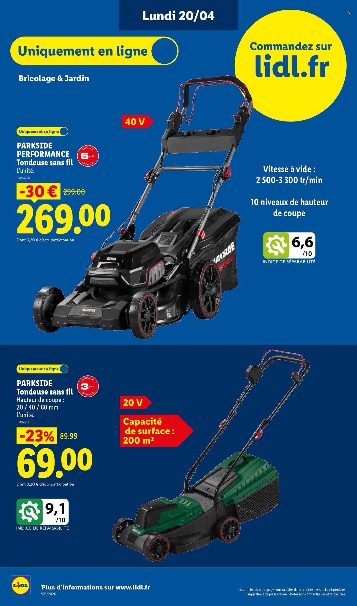Catalogue LIDL - Les promos de la semaine (2026-04-16 - 2026-04-22)