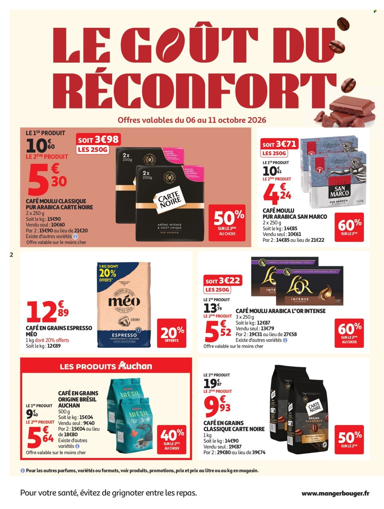 Catalogue AUCHAN - Café, automne supers