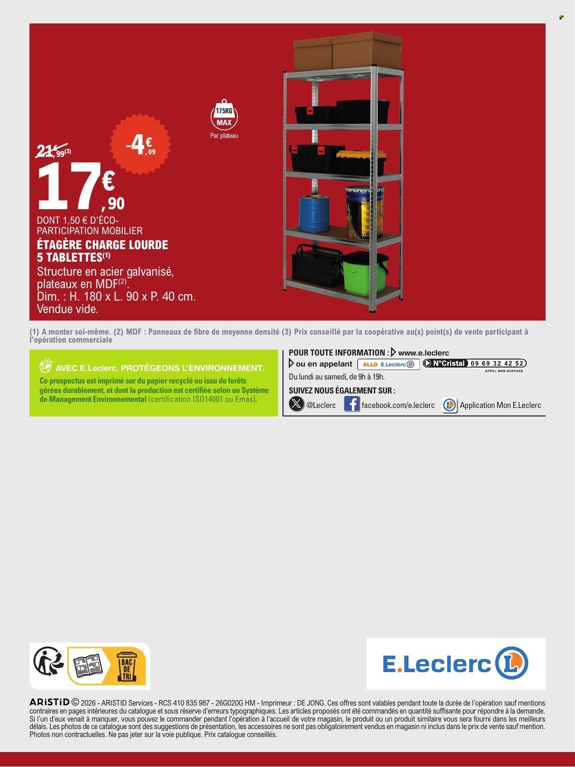 Catalogue E.LECLERC - BRICOLAGE