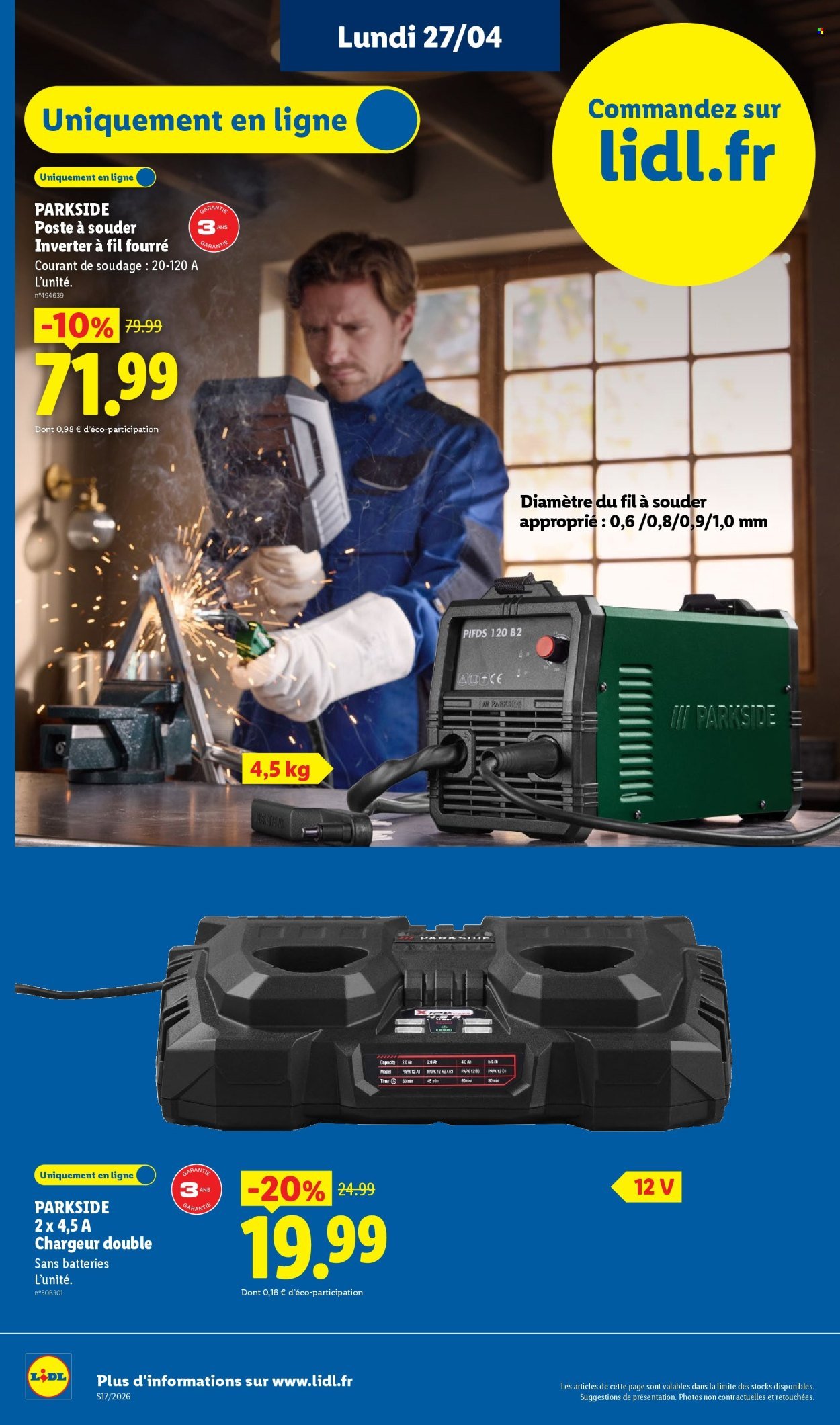 Catalogue LIDL - Les Exclu Web de la semaine (2026-04-27 - 2026-04-30)