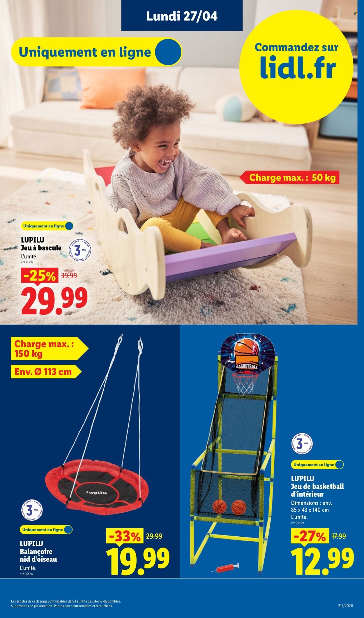 Catalogue LIDL - Les Exclu Web de la semaine