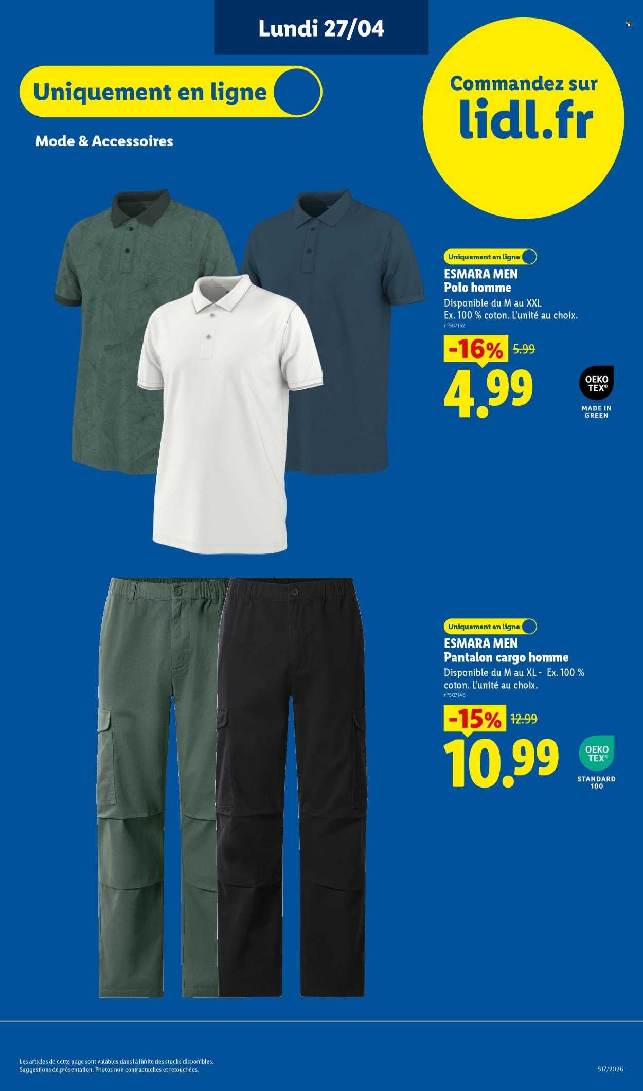 Catalogue LIDL - Les Exclu Web de la semaine (2026-04-27 - 2026-04-30)