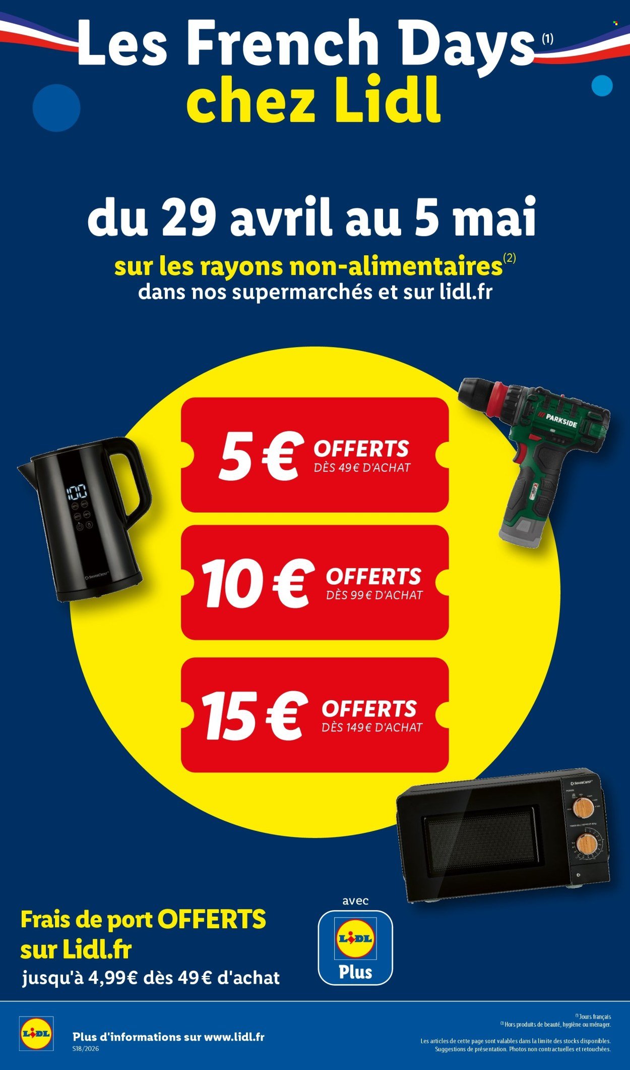 Catalogue LIDL - Les Exclu Web de la semaine (2026-04-27 - 2026-04-30)