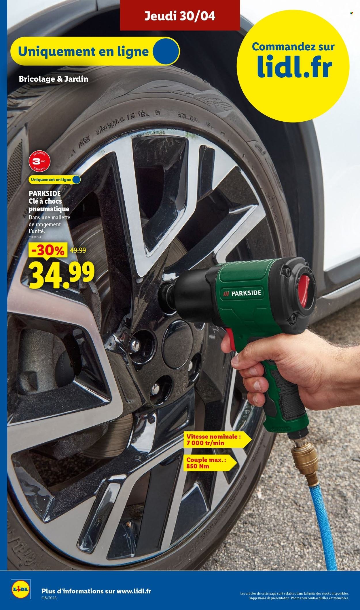 Catalogue LIDL - Les Exclu Web de la semaine (2026-04-27 - 2026-04-30)