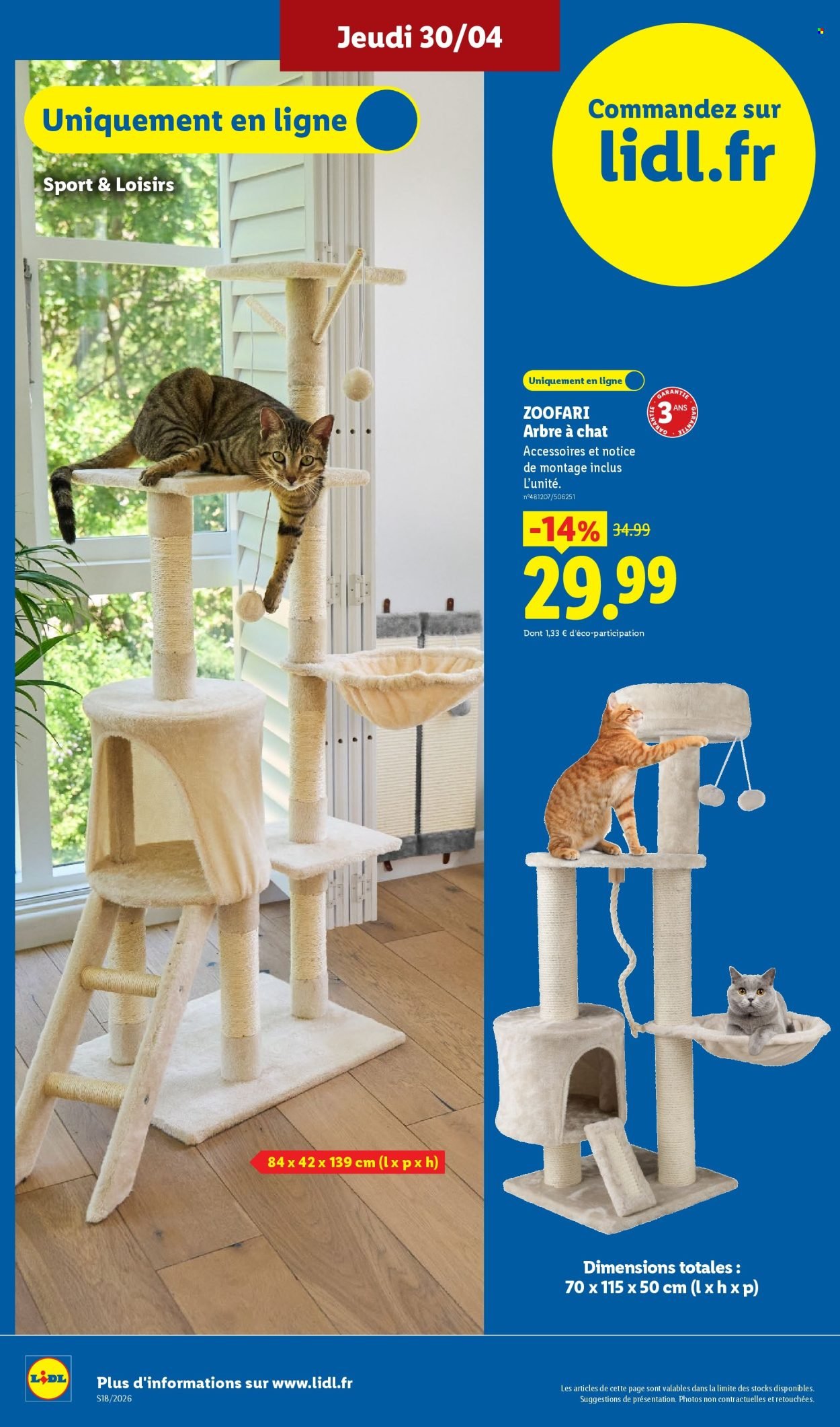 Catalogue LIDL - Les Exclu Web de la semaine (2026-04-27 - 2026-04-30)
