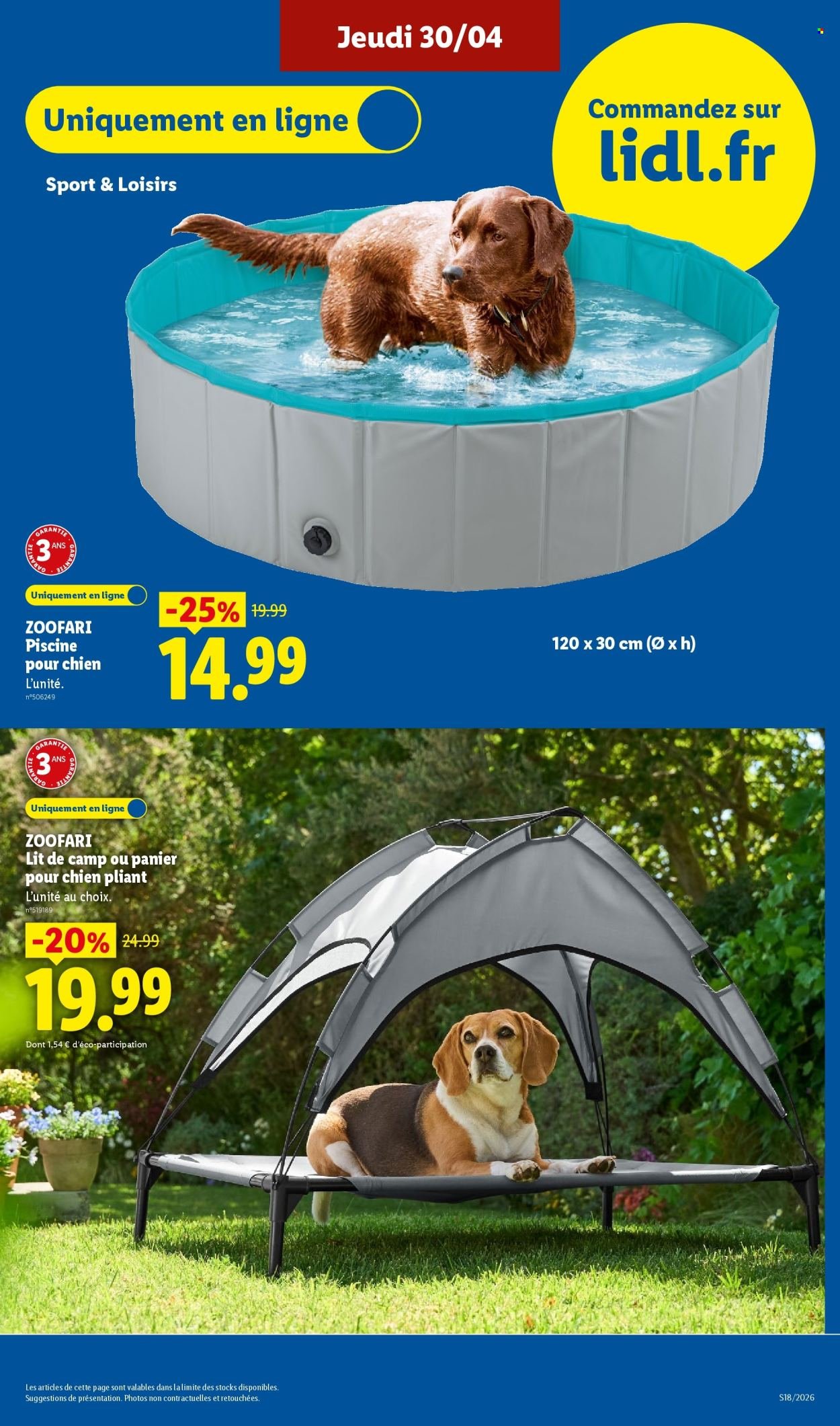 Catalogue LIDL - Les Exclu Web de la semaine (2026-04-27 - 2026-04-30)