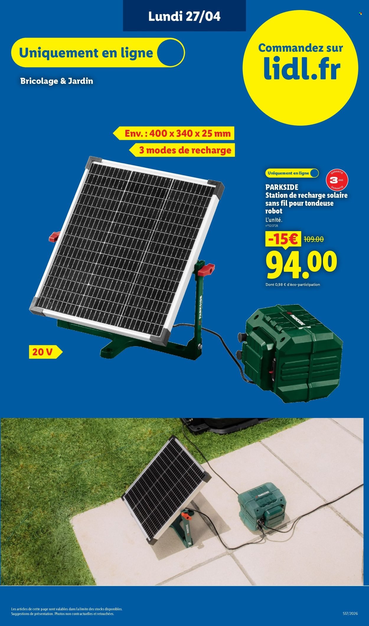 Catalogue LIDL - Les Exclu Web de la semaine (2026-04-27 - 2026-04-30)